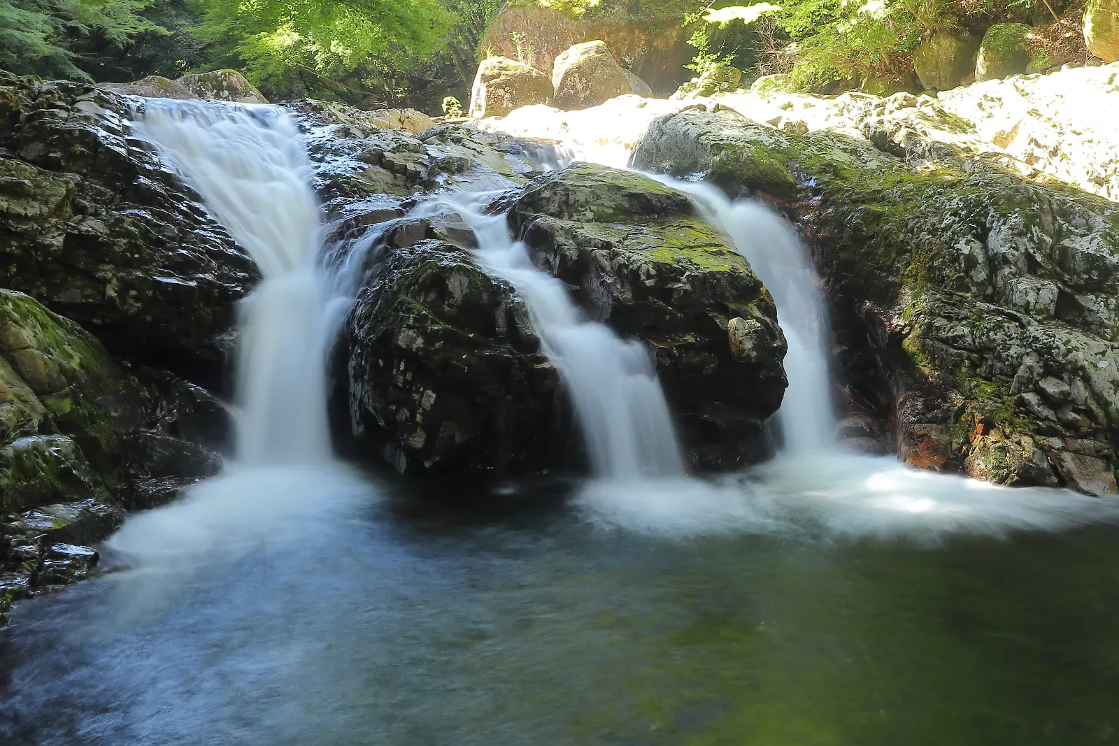 三筋の滝（滑床渓谷）
